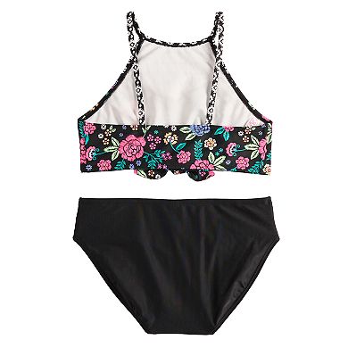 Girls 7-16 SO® Bright Blooms Tankini Top & Bottoms Swimsuit Set