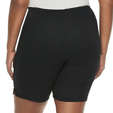Plus Size Croft & Barrow® Pull-On Twill Shorts