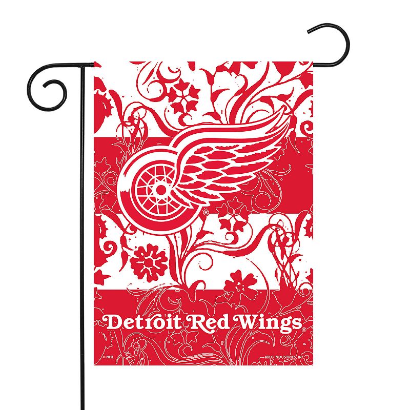 Detroit Red Wings Garden Flag with Pole, Multicolor