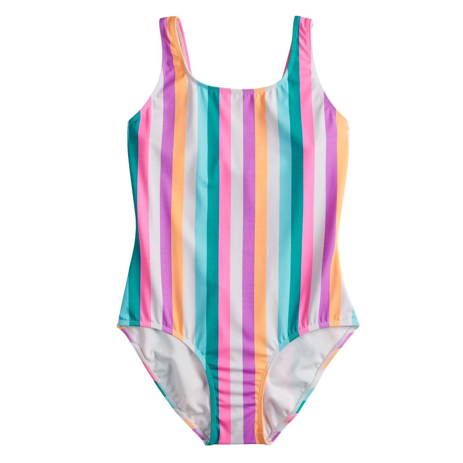 striped one piece swimsuit plus size