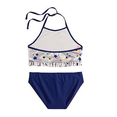 Girls 7-16 SO® Desert Skies Star Print Halter Tankini Top & Bottoms Swimsuit Set