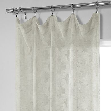 EFF Calais Tile Patterned Sheer Curtain