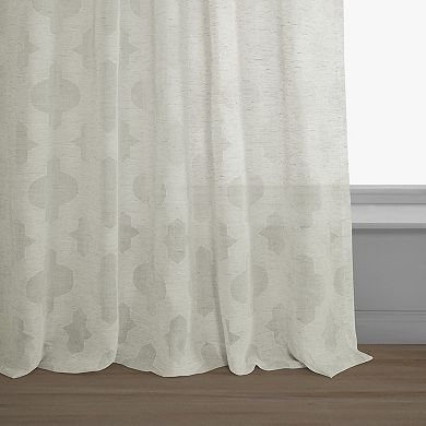 EFF Calais Tile Patterned Sheer Curtain