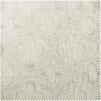 EFF Calais Tile Patterned Sheer Curtain
