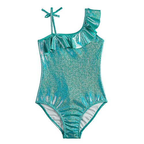 Girls 716 SO® Glitter Dreams Sparkle & Ruffle OnePiece Swimsuit