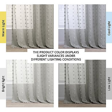 EFF Strasbourg Dot Patterned Sheer Curtain