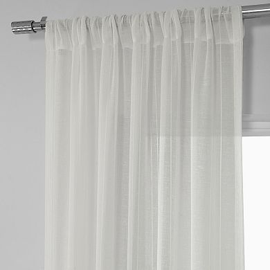 EFF Bordeaux Striped Sheer Curtain