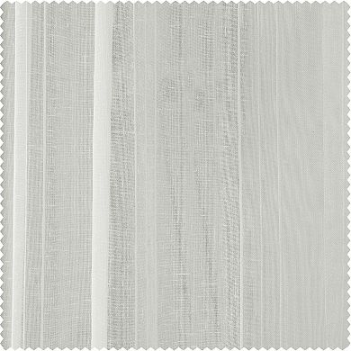 EFF Bordeaux Striped Sheer Curtain