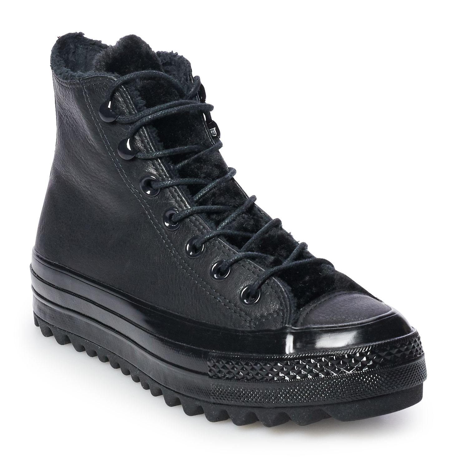 kohls black high top converse