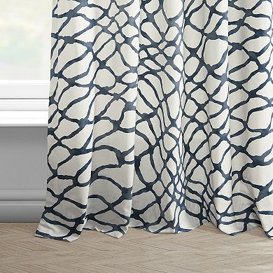 EFF Printed Cotton Room Darkening Curtain Panel