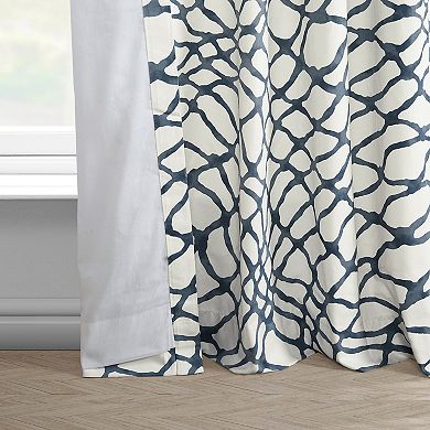 EFF Printed Cotton Room Darkening Curtain Panel