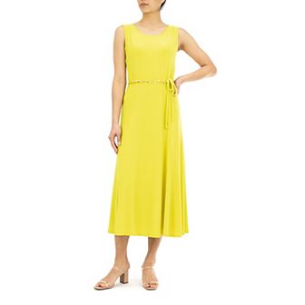 Women's Nina Leonard A-Line Midi Tank Top Dress