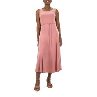 Women's Nina Leonard A-Line Midi Tank Top Dress
