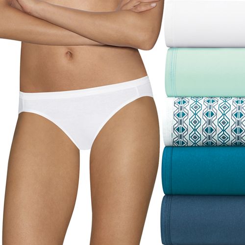 Hanes Ultimate 6pk. Ultra Soft Cotton Comfort Bikini Panties 42HUCC