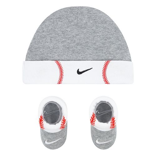 Baby Nike Baseball Beanie Hat & Booties Set