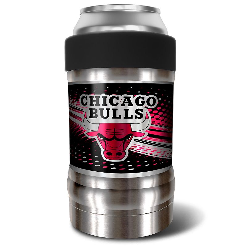 Chicago Bulls 12-Ounce Can Holder, Black, 12 Oz