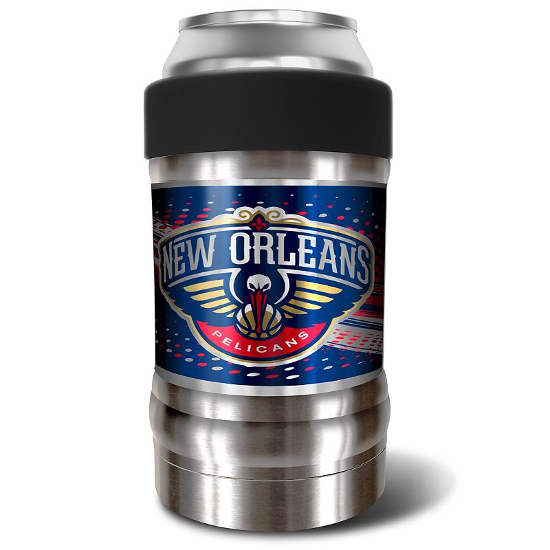81149795 New Orleans Pelicans 12-Ounce Can Holder, Black, 1 sku 81149795
