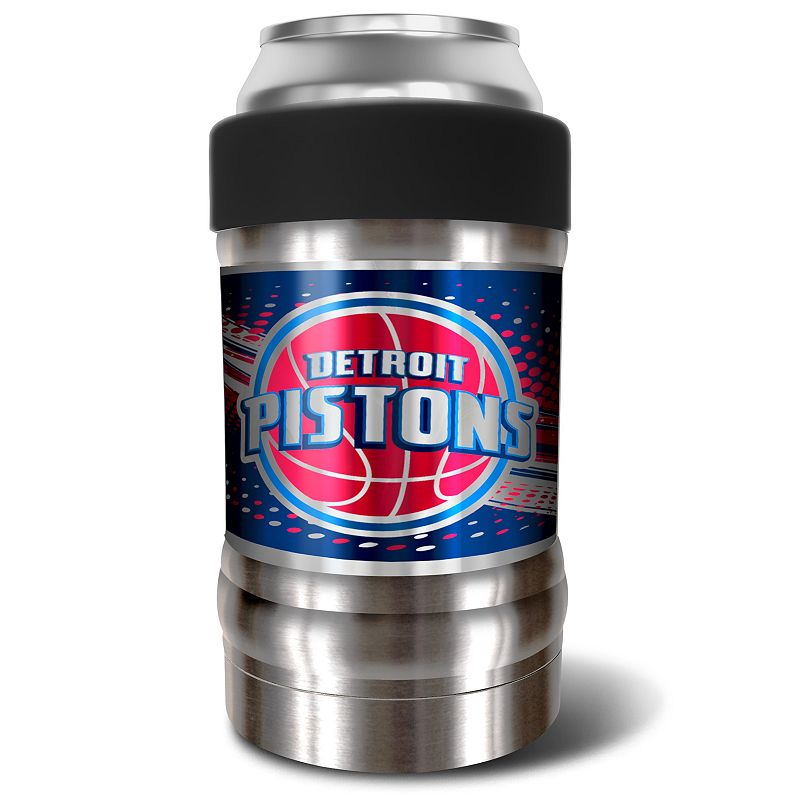 Detroit Pistons 12-Ounce Can Holder, Black, 12 Oz