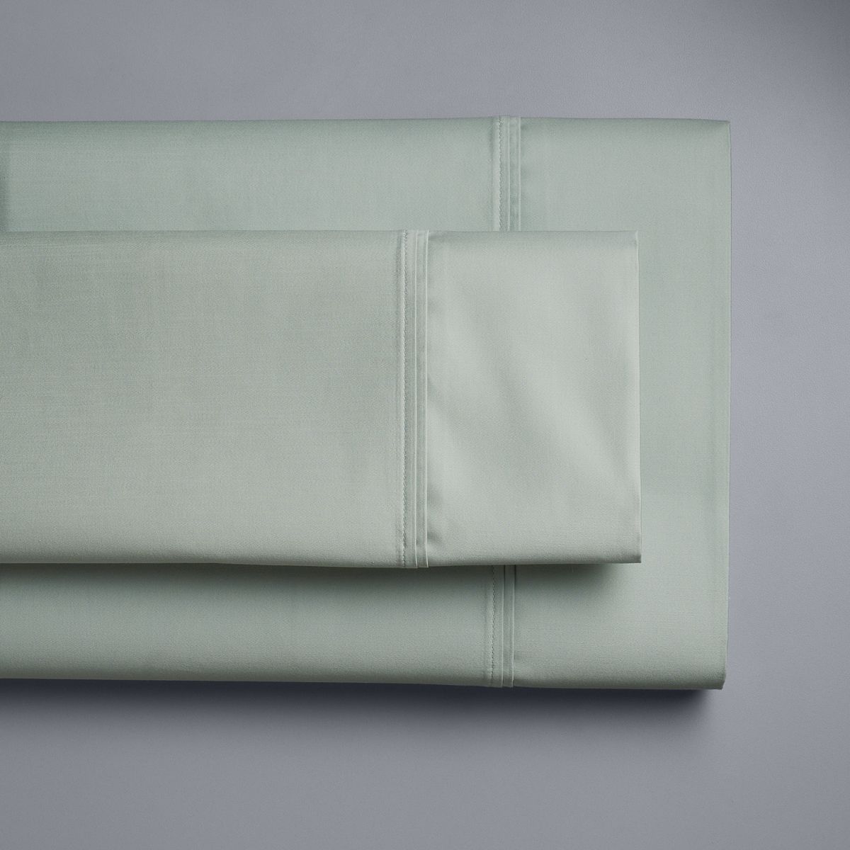 Egyptian Cotton Sheet Set - Aqua Gray, King Set
