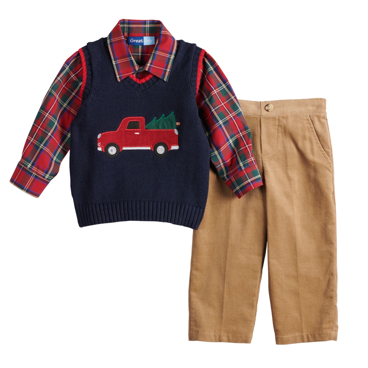 baby boy christmas sweater vest