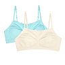 Girls 7-16 SO® 2-Pack Seamless Lace Crop Bras