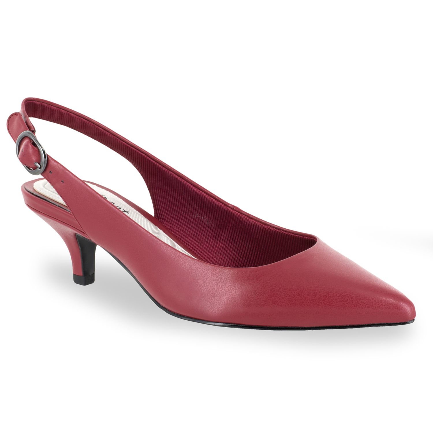 wide width red pumps