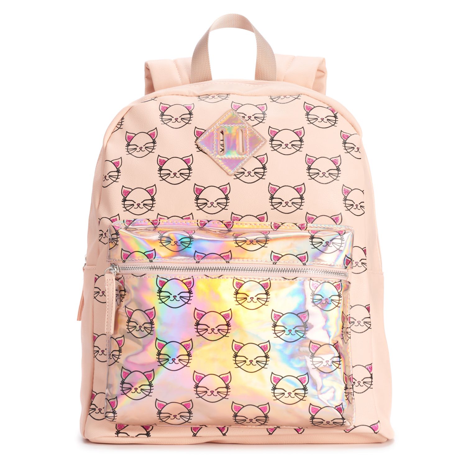 glitter cat backpack