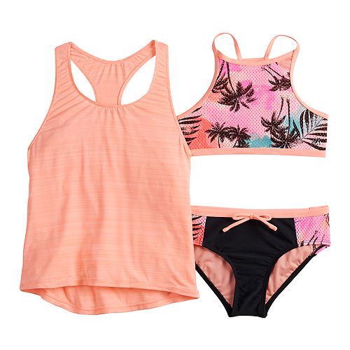 Girls 716 ZeroXposur Summer Storm Tank Top, Bikini Top & Bottoms