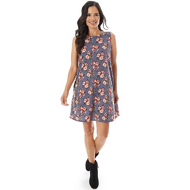 Women's Apt. 9® Printed French Terry Swing Dress