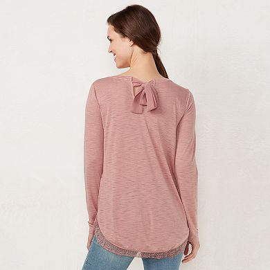 Women's LC Lauren Conrad Lace-Hem Tunic