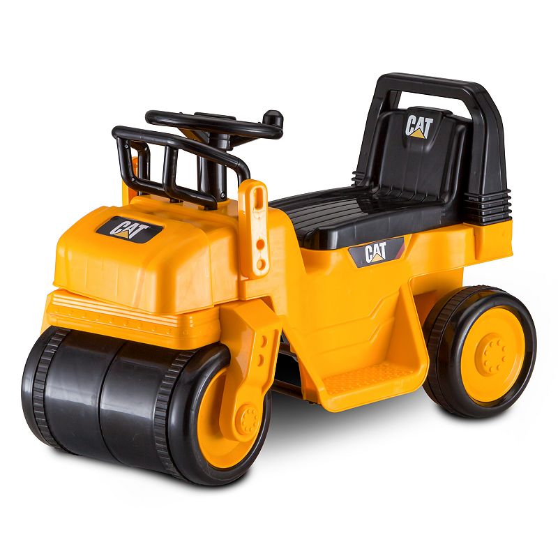 UPC 038675141254 product image for Kid Trax CAT Steamroller Ride-On Vehicle, Yellow | upcitemdb.com