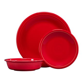Fiesta Classic Rim 3 pc Dinnerware Set, Service for 1