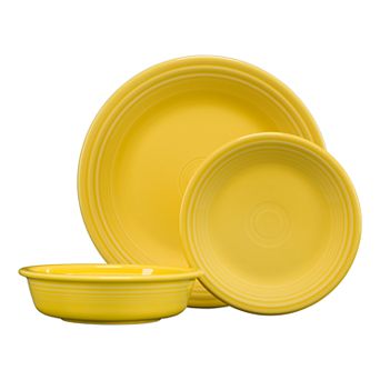 Fiesta Classic Rim 3 pc Dinnerware Set, Service for 1