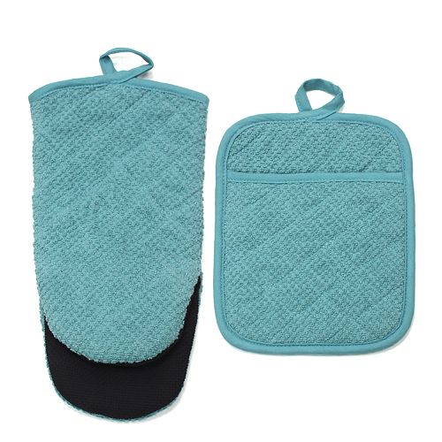Food Network™ Terry Neoprene Oven Mitt & Pot Holder Set