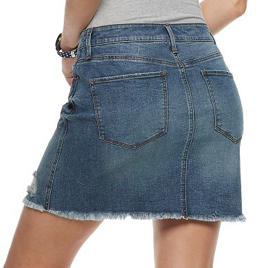 Juniors' Mudd® 5-pocket Denim Skirt