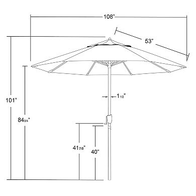 California Umbrella 9-ft. Casa Series Patio Umbrella