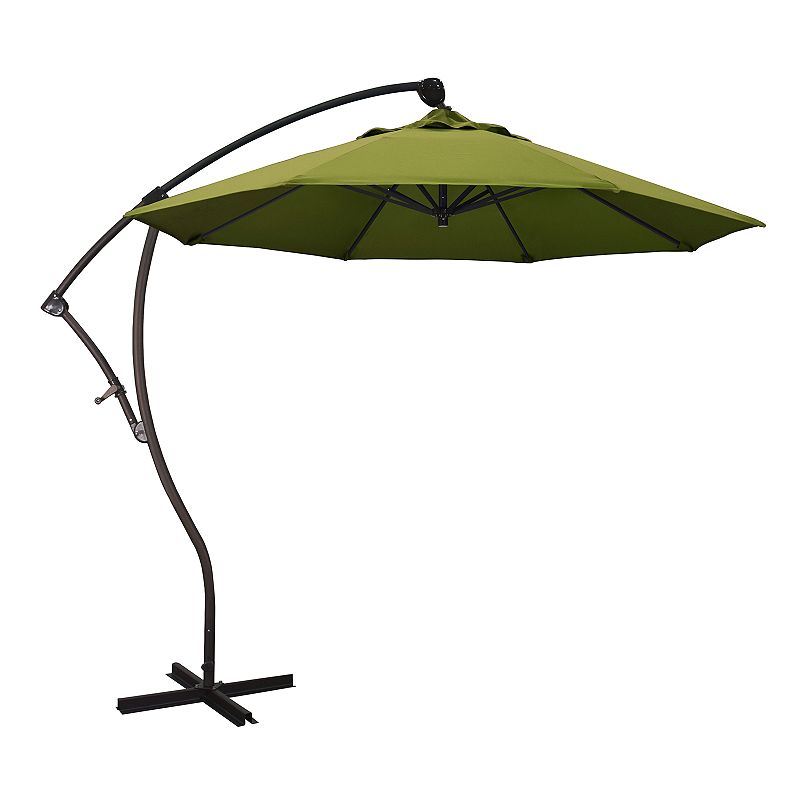 California Umbrella 9-ft. Bayside Cantilever Patio Umbrella, Med Green