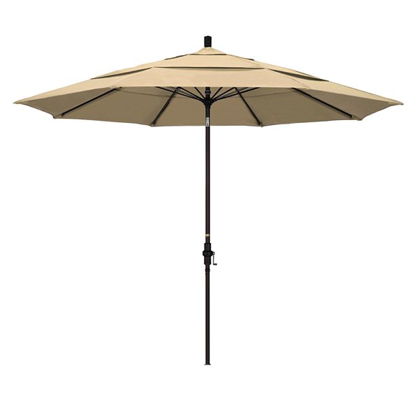 California Umbrella 11 Ft Sun Master Bronze Finish Patio Umbrella