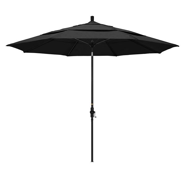California Umbrella 11ft. Sun Master Black Finish Patio Umbrella