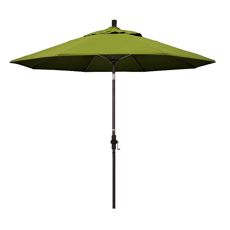 California Umbrella 9-ft. Sun Master Bronze Finish Patio Umbrella, Med Gree
