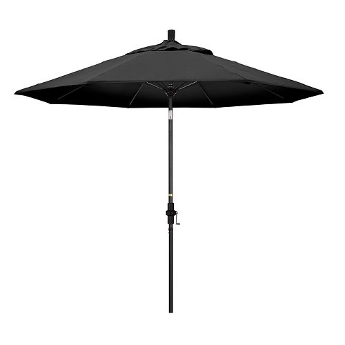 California Umbrella 9ft. Sun Master Black Finish Patio Umbrella