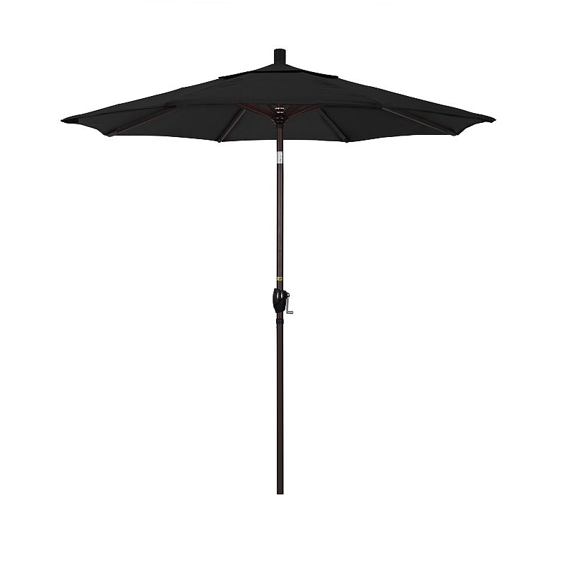 California Umbrella 7.5-ft. Pacific Trail Bronze Finish Patio Umbrella, Bla