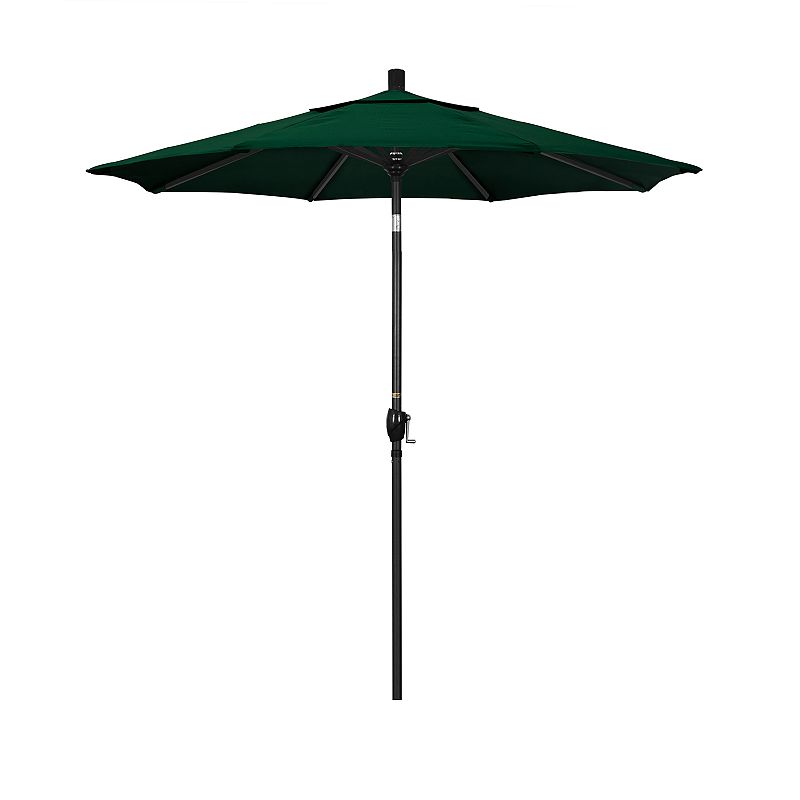 California Umbrella 7.5-ft. Pacific Trail Black Finish Sunbrella Patio Umbr
