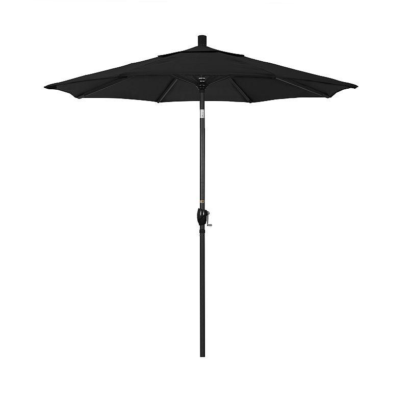 California Umbrella 7.5-ft. Pacific Trail Black Finish Patio Umbrella
