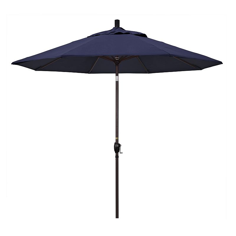 California Umbrella 9-ft. Pacific Trail Sunbrella Patio Umbrella, Dark Blue