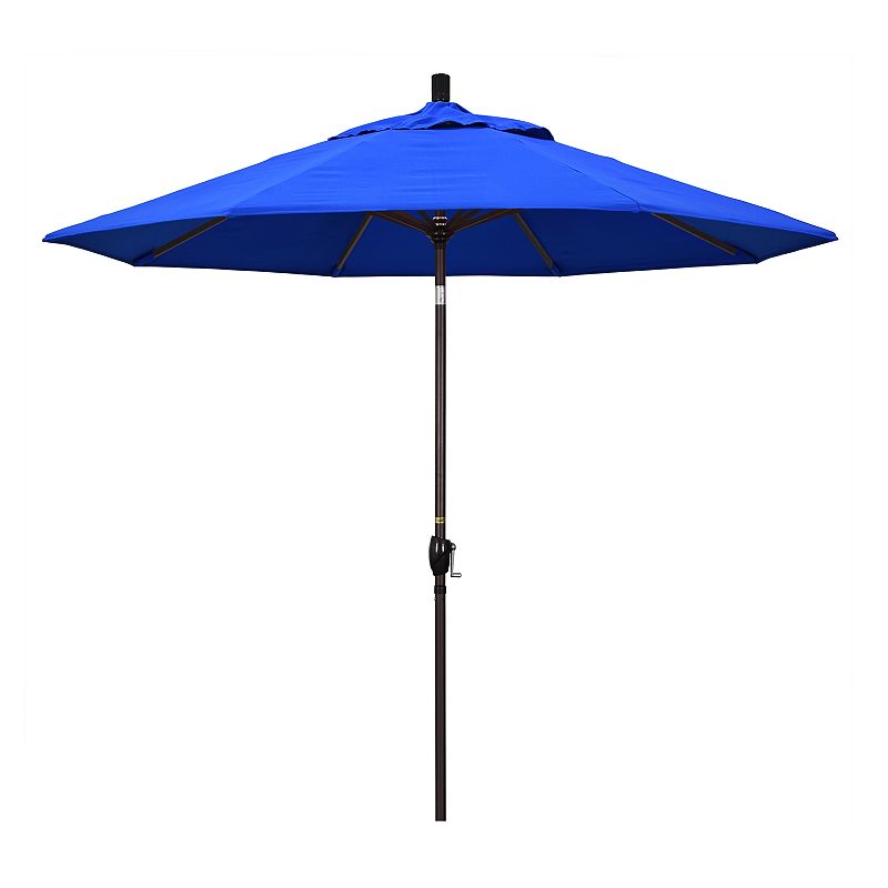 California Umbrella 9-ft. Pacific Trail Sunbrella Patio Umbrella, Blue