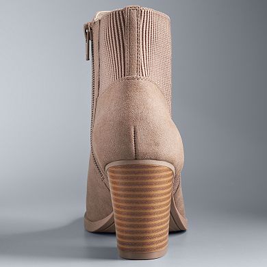 Simply Vera Vera Wang Chickadee Women's High Heel Ankle Boots