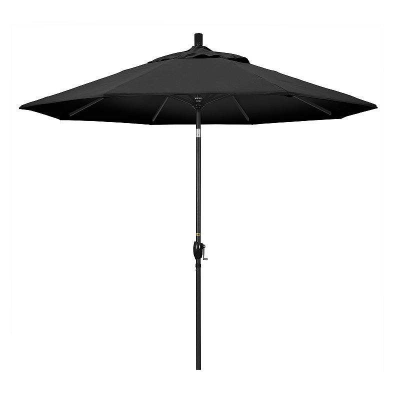 California Umbrella 9-ft. Pacific Trail Black Finish Patio Umbrella
