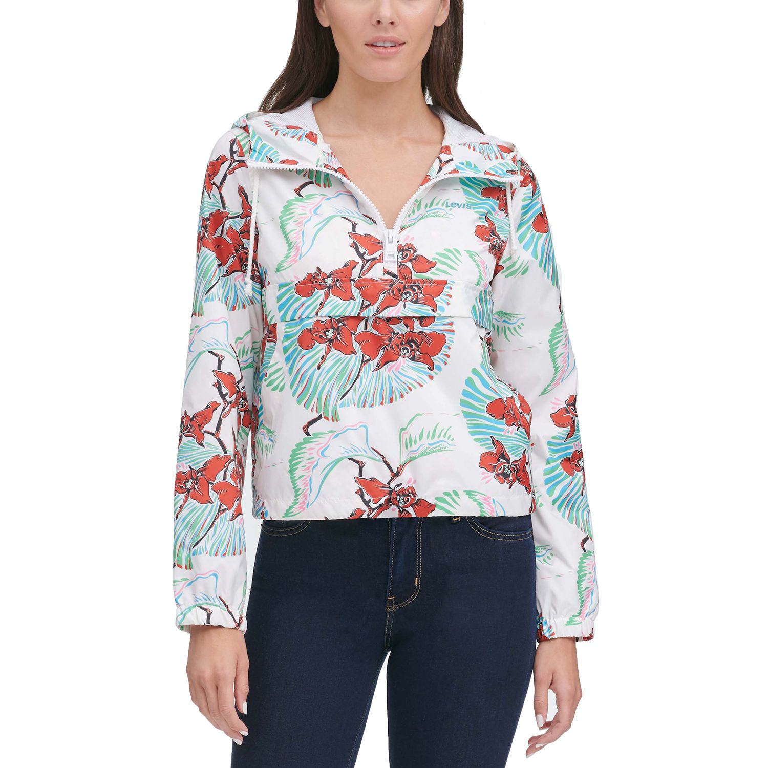 levi's floral jacket