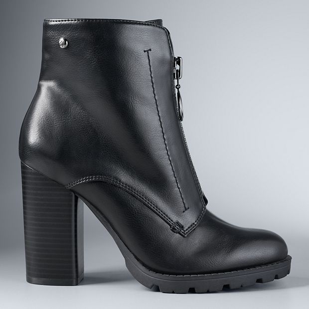 Simply vera vera outlet wang zipper ankle boots